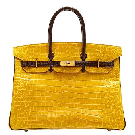 hermes birkin crocodile yellow|hermes birkin crocodile diamond.